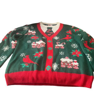 Party Sweater Dec 25th crew neck ugly Christmas sweater, size XL